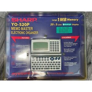 Sharp YO-520P Synchronize Memo Master Electronic Organizer NOS Mywizard New‎